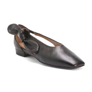 FLATTERED Made In Spain Leather Nancy Bow Cutout Flats